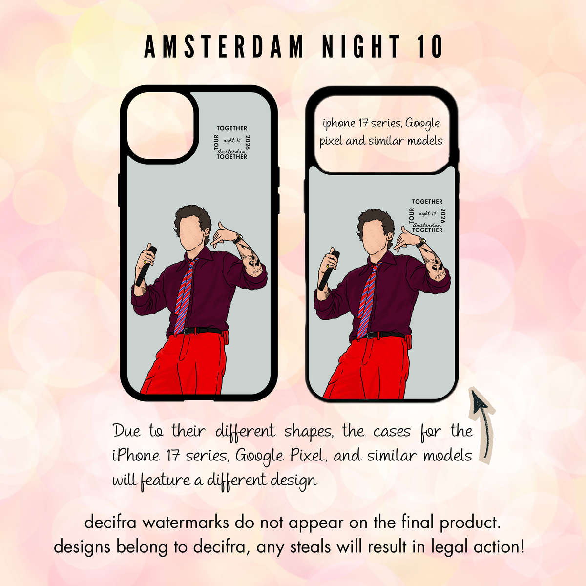 Harry Styles - Custodia per telefono Amsterdam Together Together Tour