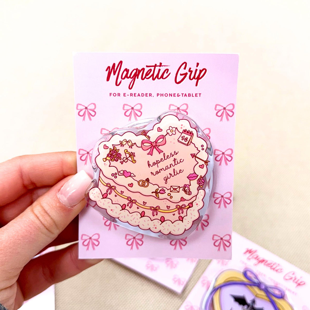 Impugnatura Magnetica Kindle&Kobo - Torta Romantica da Ragazza