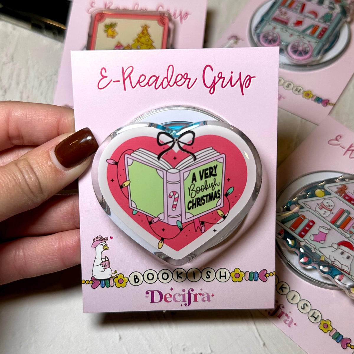 Kindle&Kobo Magnetic Grip - Christmas Heart