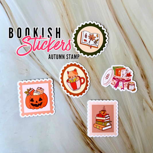 Bookish Stickers - Autumn Stamp