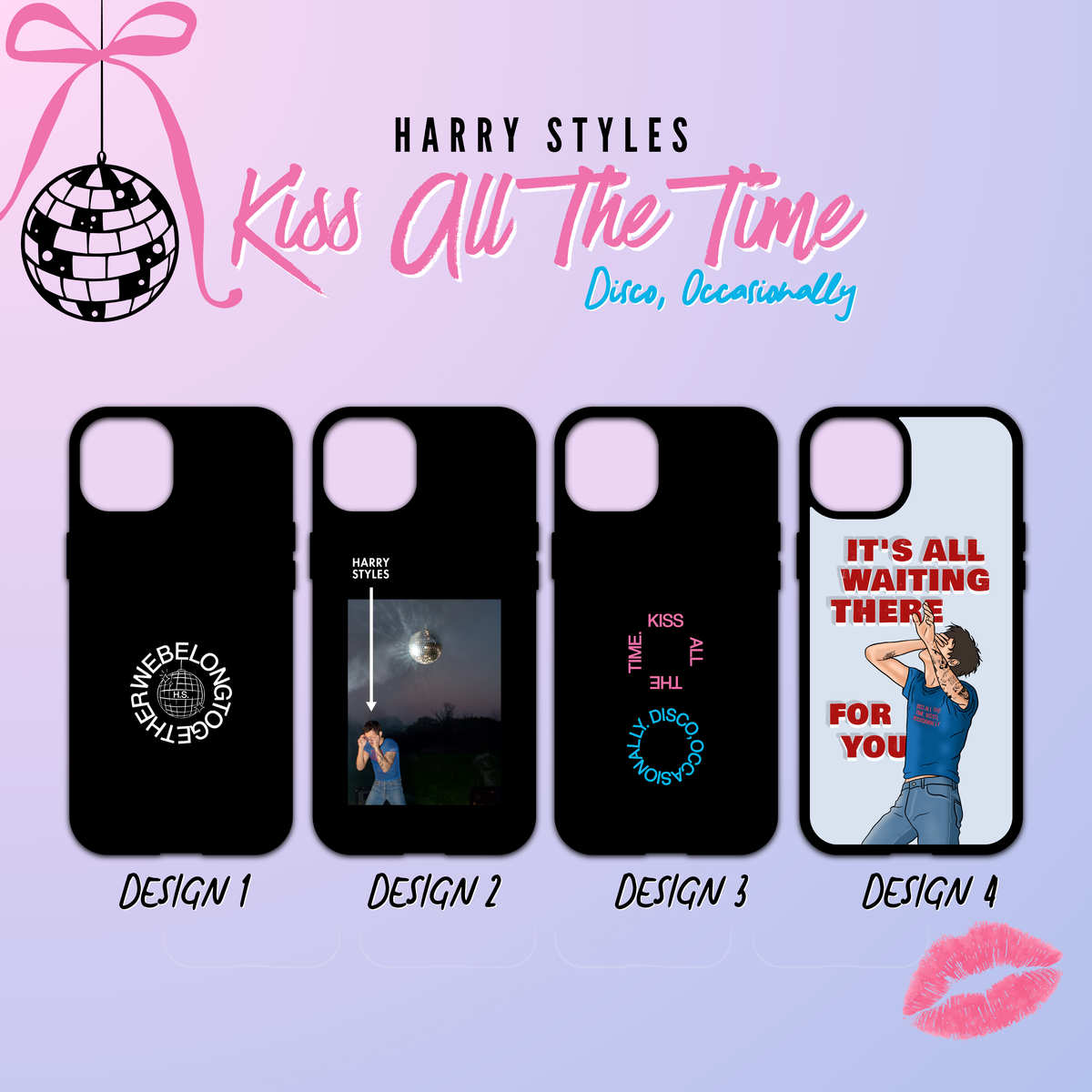 Harry Styles - Kiss All The Time. Disco, Occasionally Vol.1 Cover del telefono