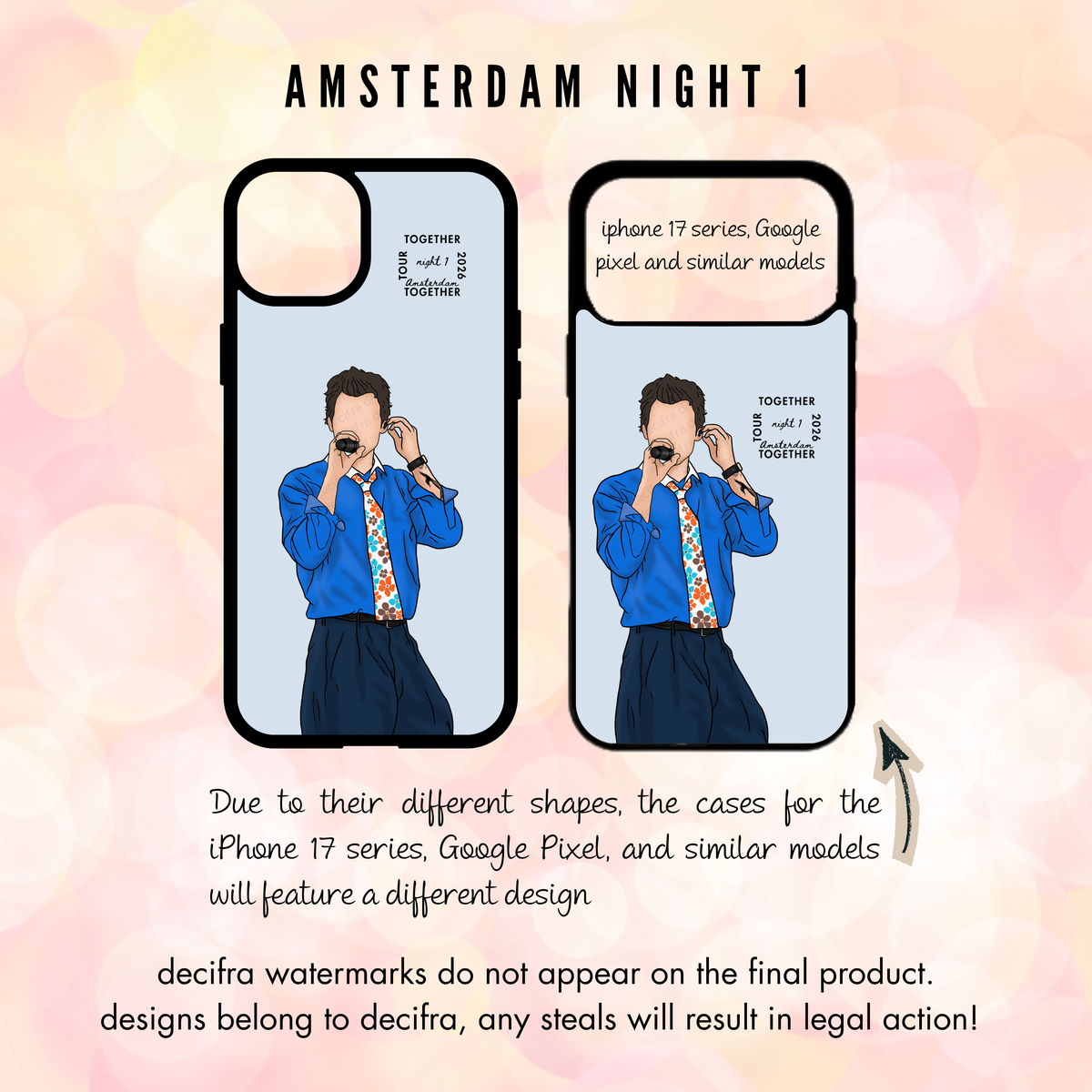 Harry Styles - Custodia per telefono Amsterdam Together Together Tour