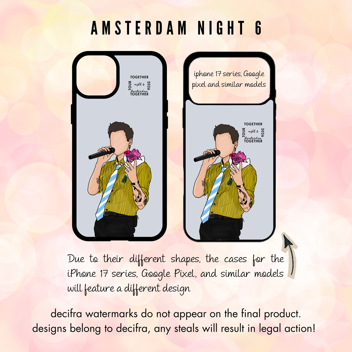 Harry Styles - Custodia per telefono Amsterdam Together Together Tour