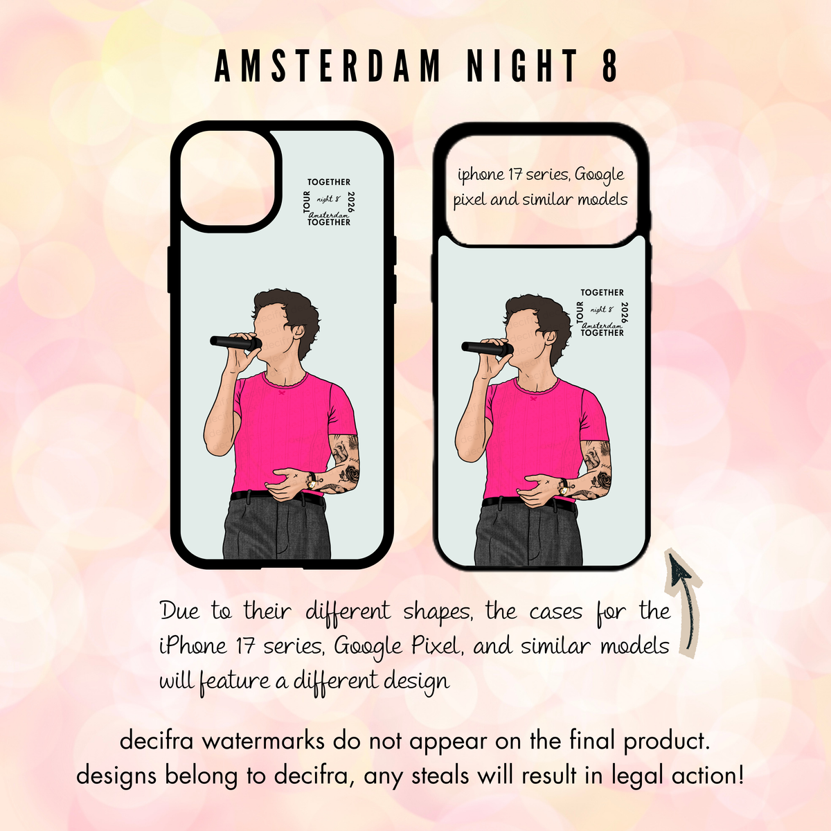 Harry Styles - Custodia per telefono Amsterdam Together Together Tour