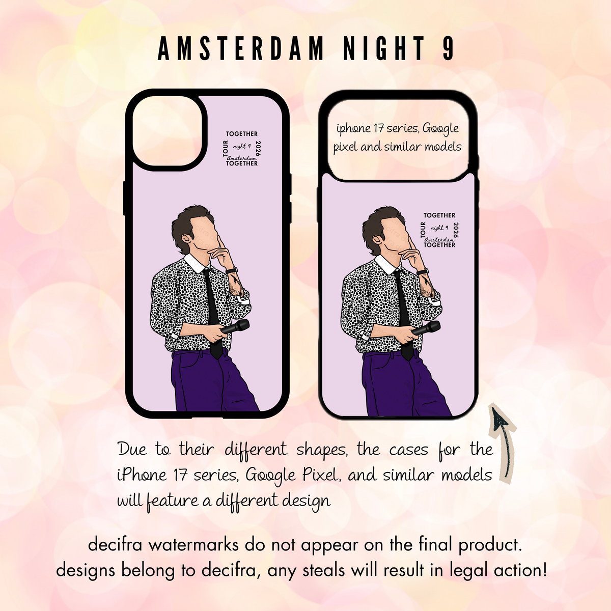 Harry Styles - Custodia per telefono Amsterdam Together Together Tour