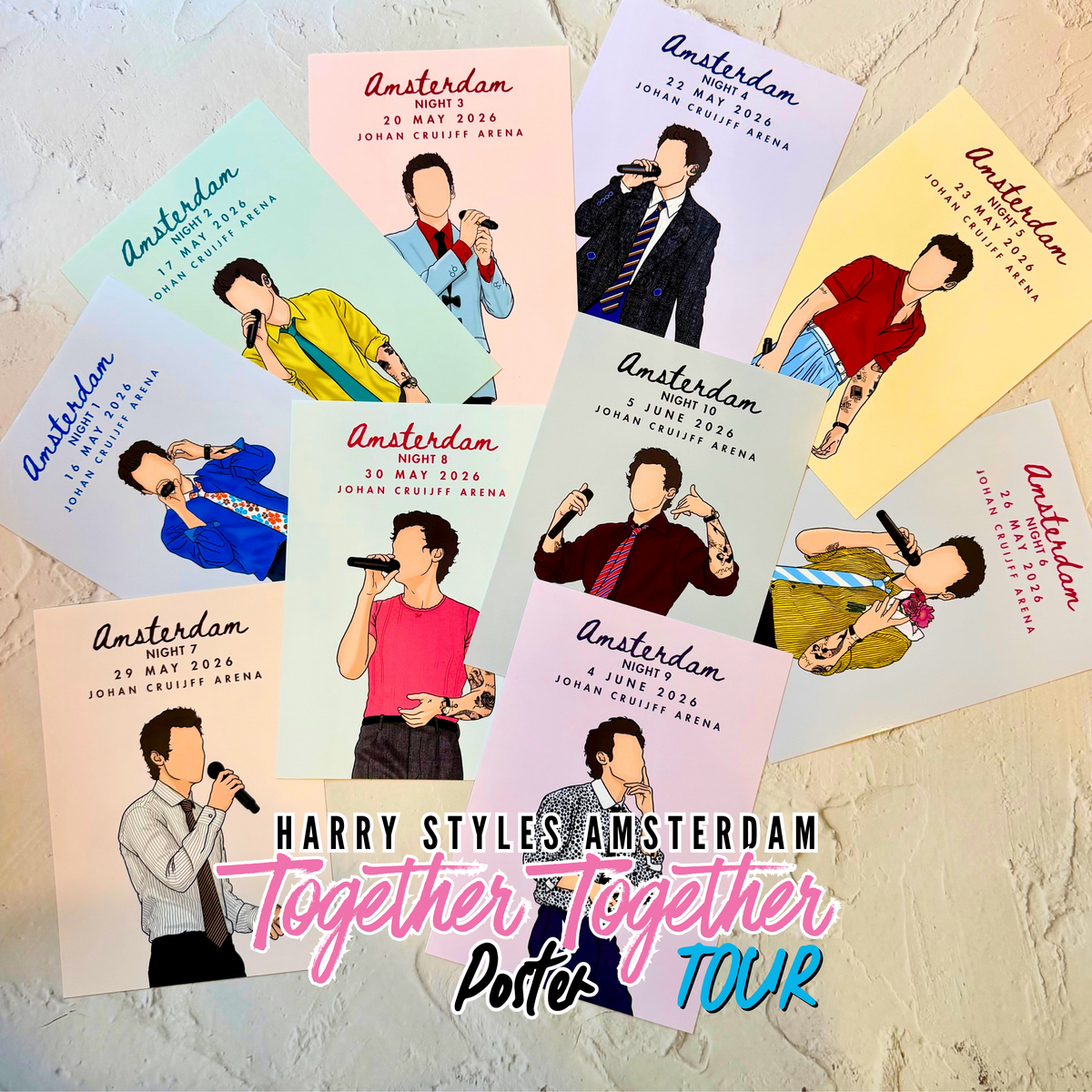 Harry Styles - Together Together Tour Amsterdam Poster