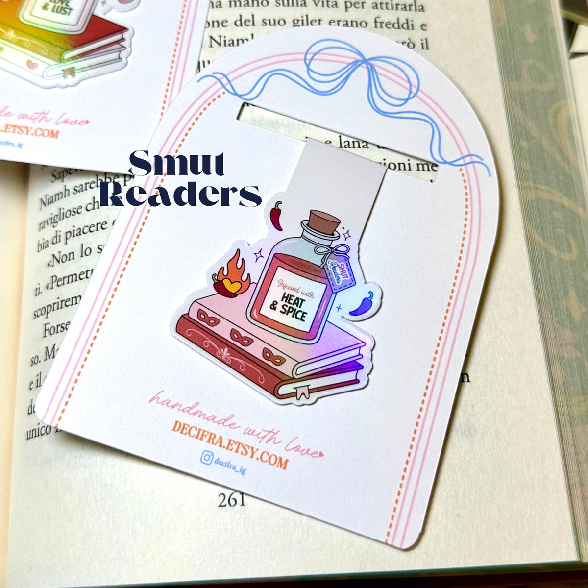 Holographic Magnetic - Type of Readers Bookmark