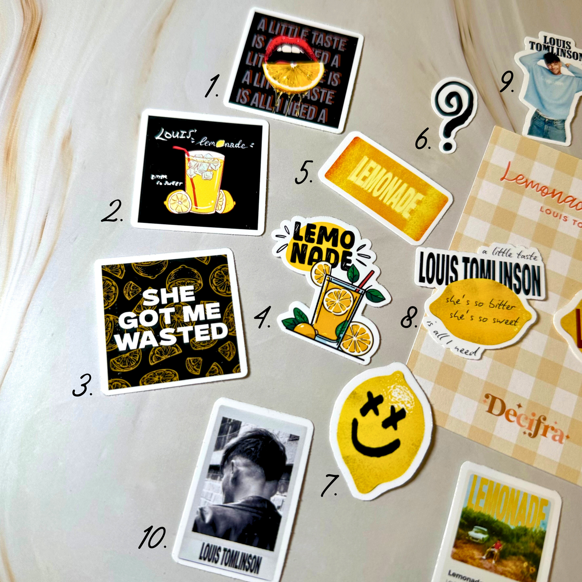 Louis Tomlinson - Lemonade Stickers