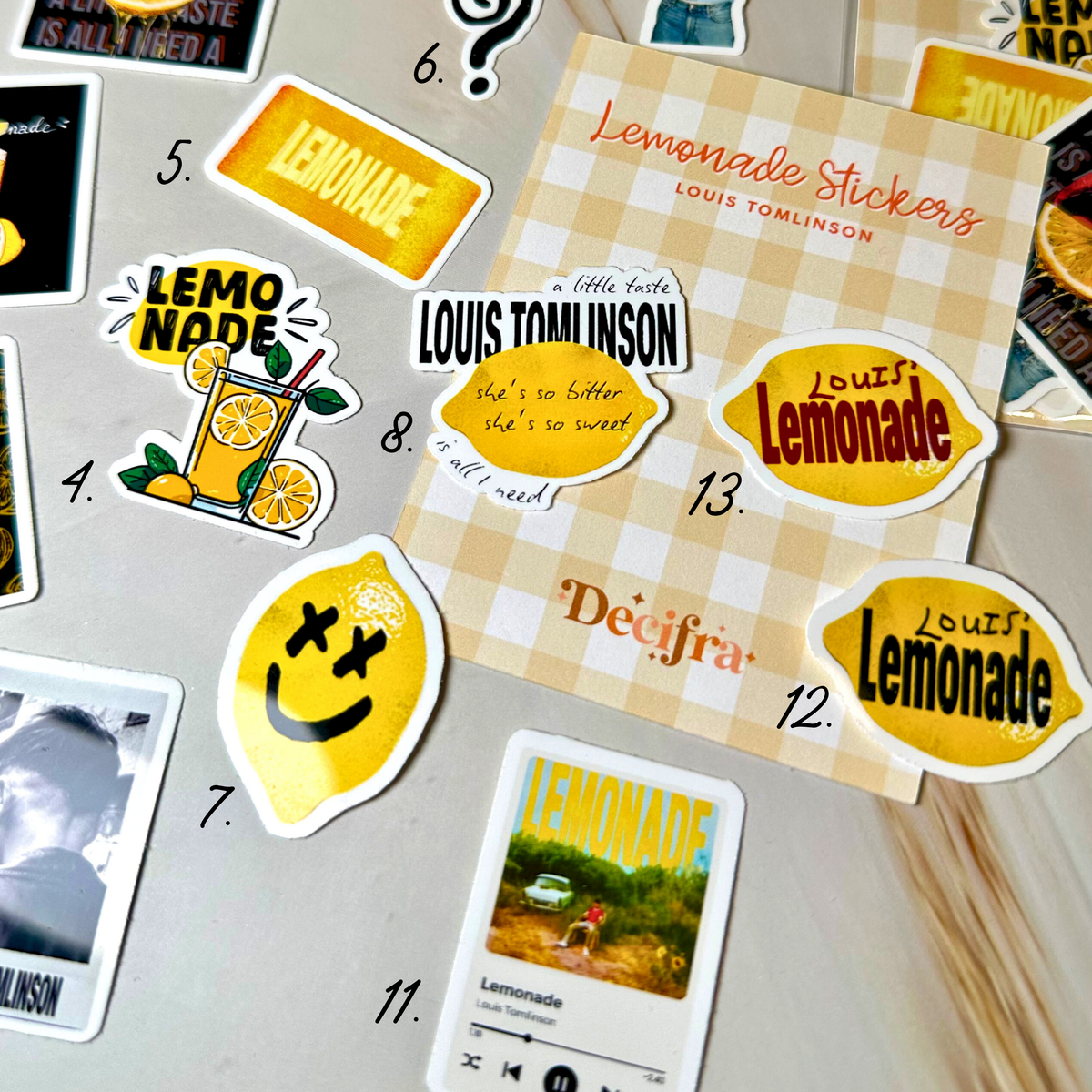 Louis Tomlinson - Lemonade Stickers