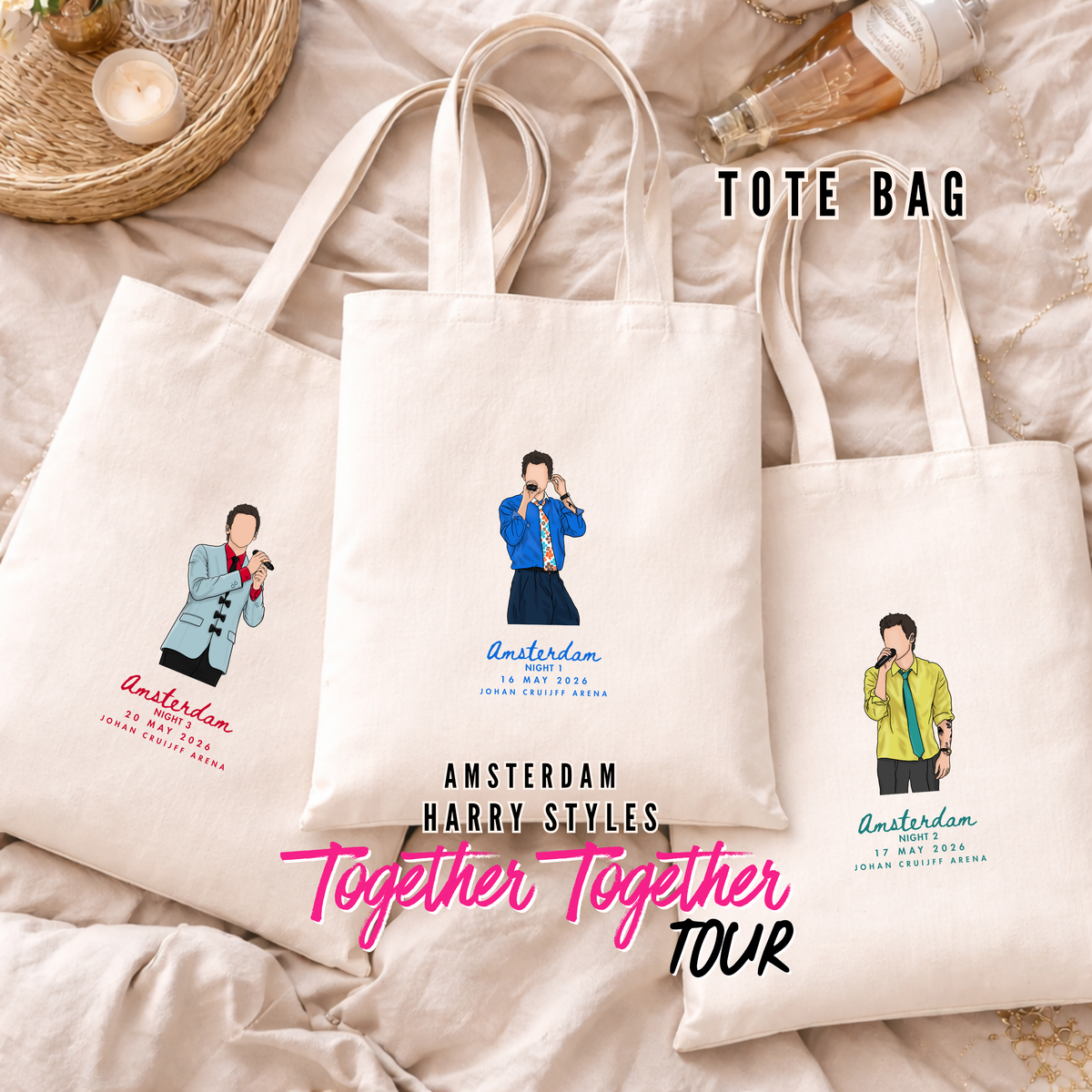 Harry Styles - Together Together Tour Amsterdam Tote Bag