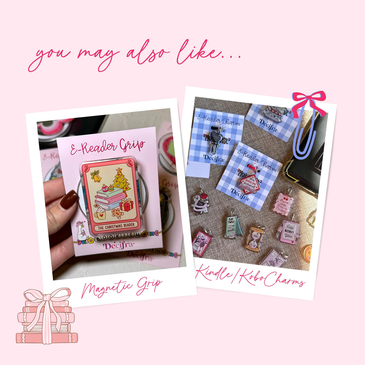 Kindle&Kobo Magnetic Grip - Christmas Heart