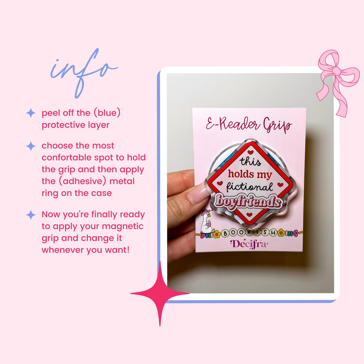 Kindle&Kobo Magnetic Grip - Bookish Boyfriends