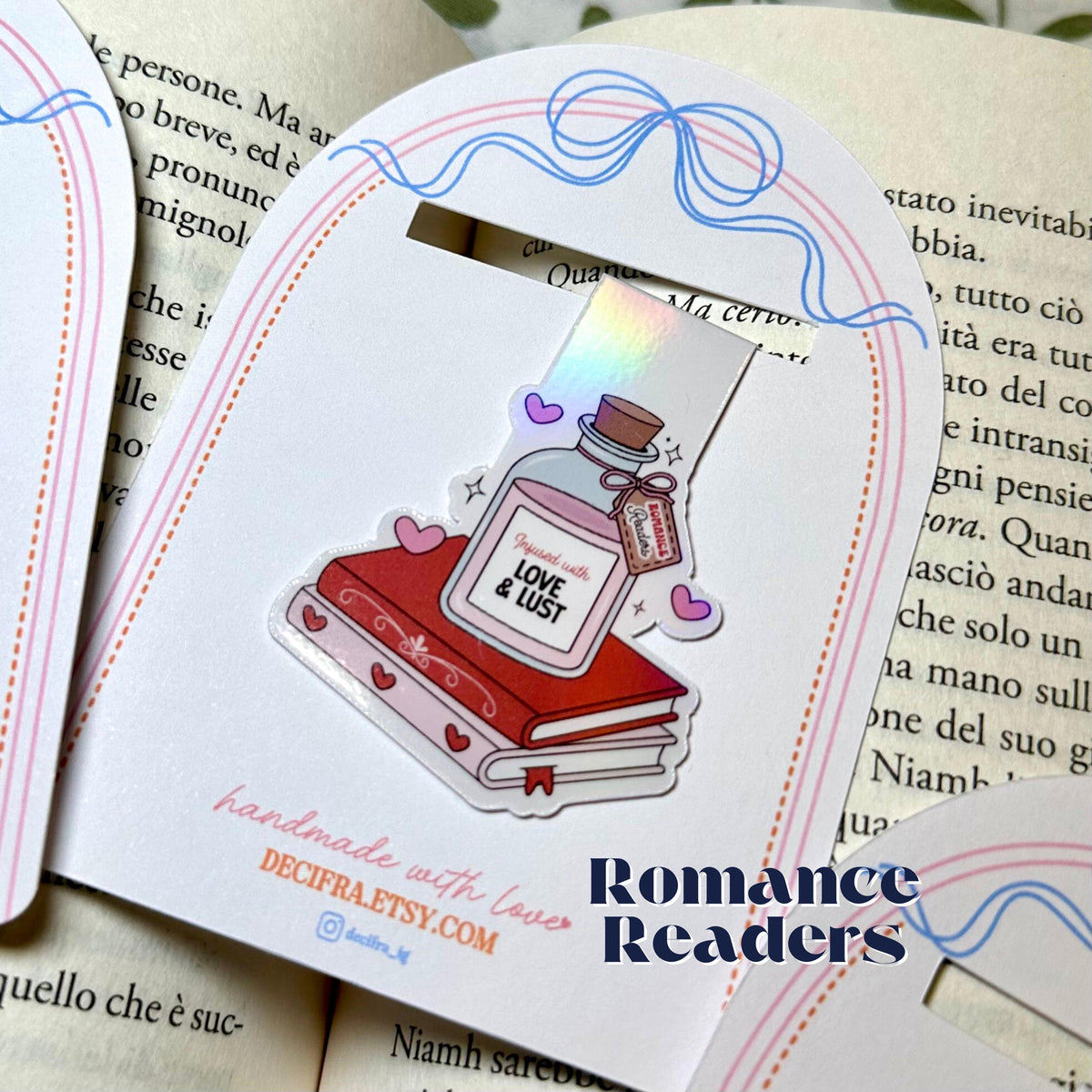 Holographic Magnetic - Type of Readers Bookmark