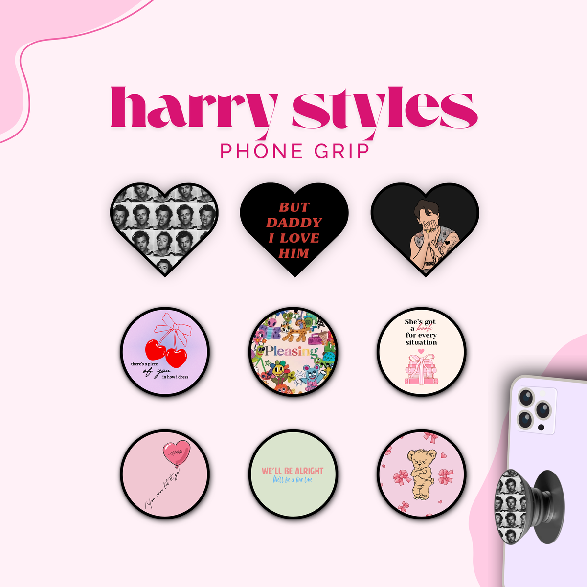 Harry Styles - Mix Phone Grip
