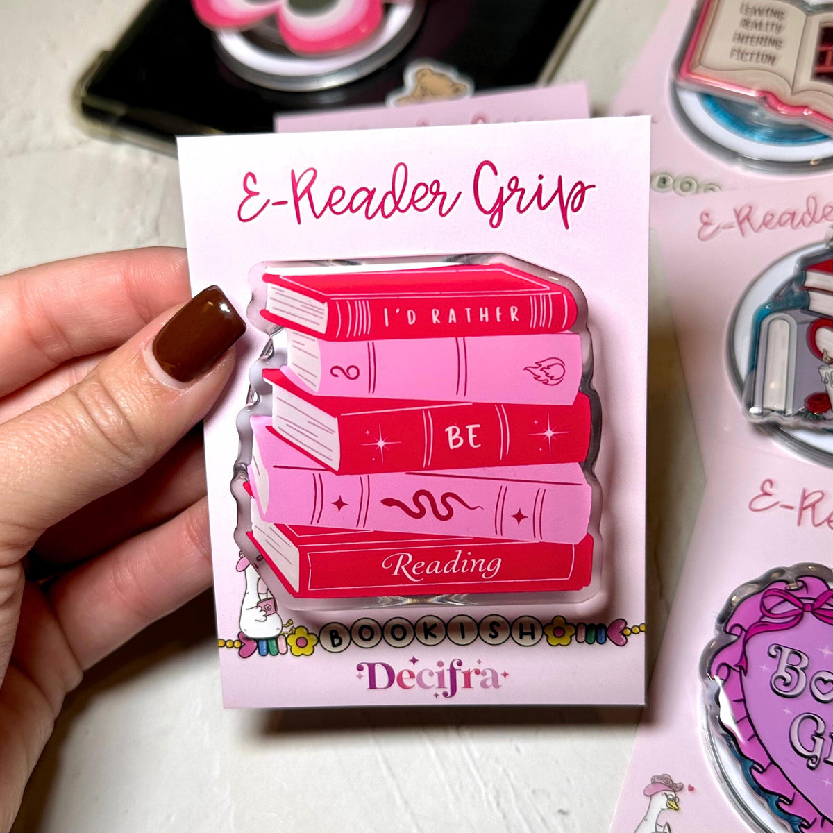 Kindle&Kobo Magnetic Grip - Rather Be Reading