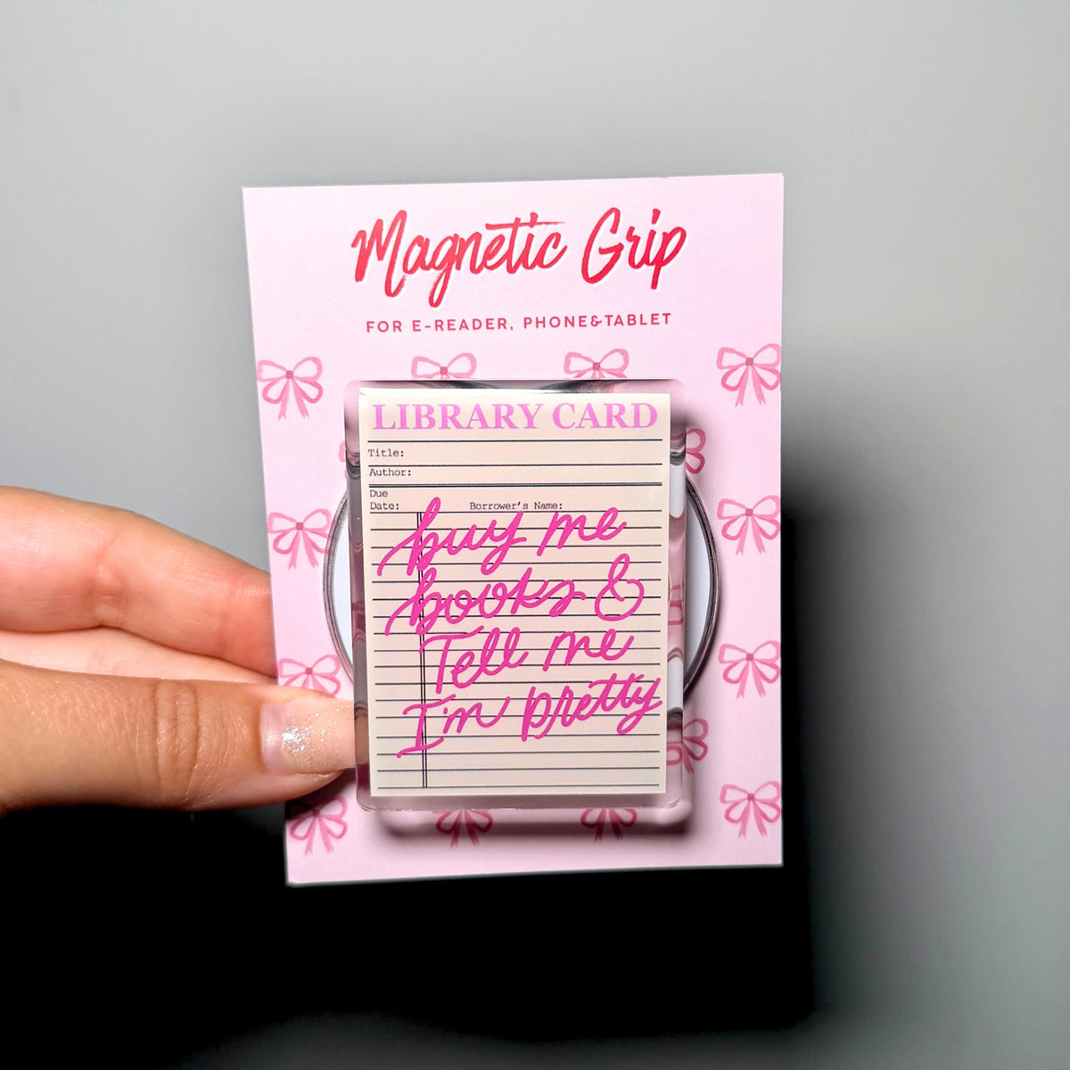 Impugnatura Magnetica Kindle&Kobo - Tessera Biblioteca